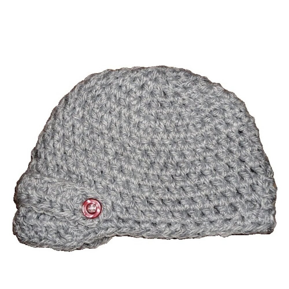 Baby Newsboy Hat in Gray